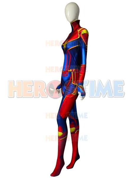 Костюм супергероя Zentai из спандекса костюм с 3D-принтом капитана фильма для