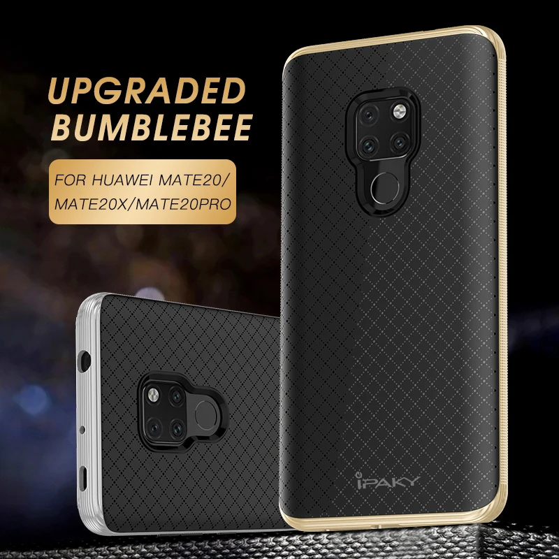 Для huawei mate 20 Чехол IPAKY 20X PC бампер силиконовый мягкий задний 2 в 1 Гибридный