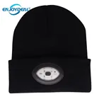 6 светодиодный USB Перезаряжаемый головной убор с фонариком, светодиодный вязаный теплый головной убор, аварийный фонарь для активного отдыха, кемпинга, скалолазания, рыбалки