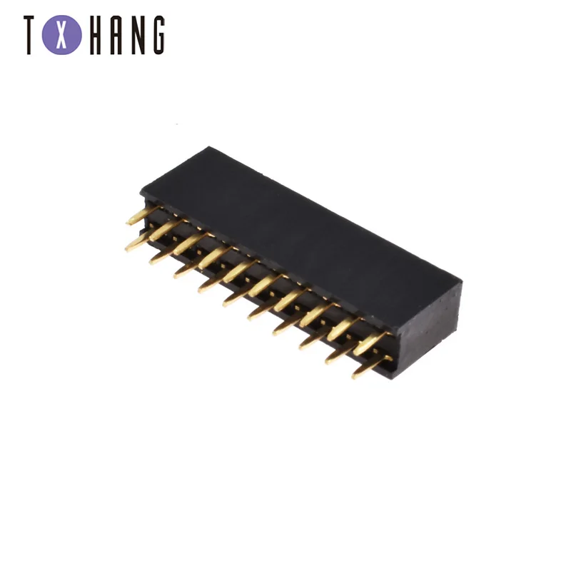 10 шт. 2 54 мм двухрядная гнездовая плата 3 40P PCB штырьковый разъем коннектор для Arduino 4