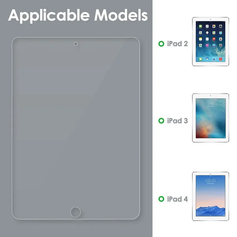 Высококачественная защита экрана для Apple IPad 2 3 4 9 7 дюйма IPad2 IPad3 IPad4 I Pad Закаленное