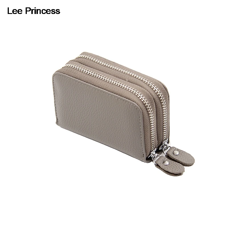 Lee Princess кошелек на двойной молнии из натуральной кожи женская маленькая сумка для