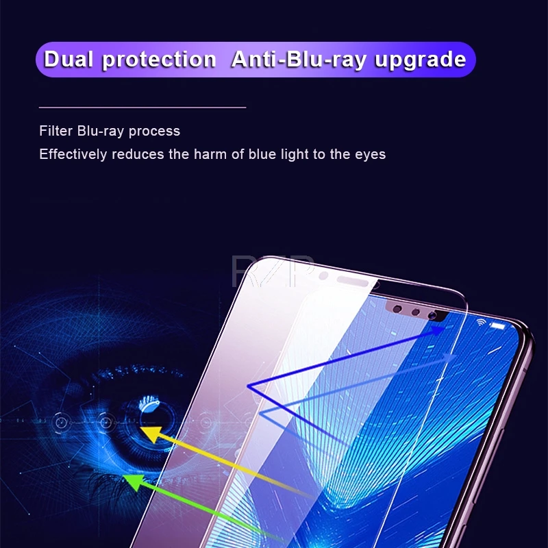 RZP 3 шт. 9H полное покрытие закаленное стекло для Huawei Honor 8 8X 8C Защита экрана 8X8 C