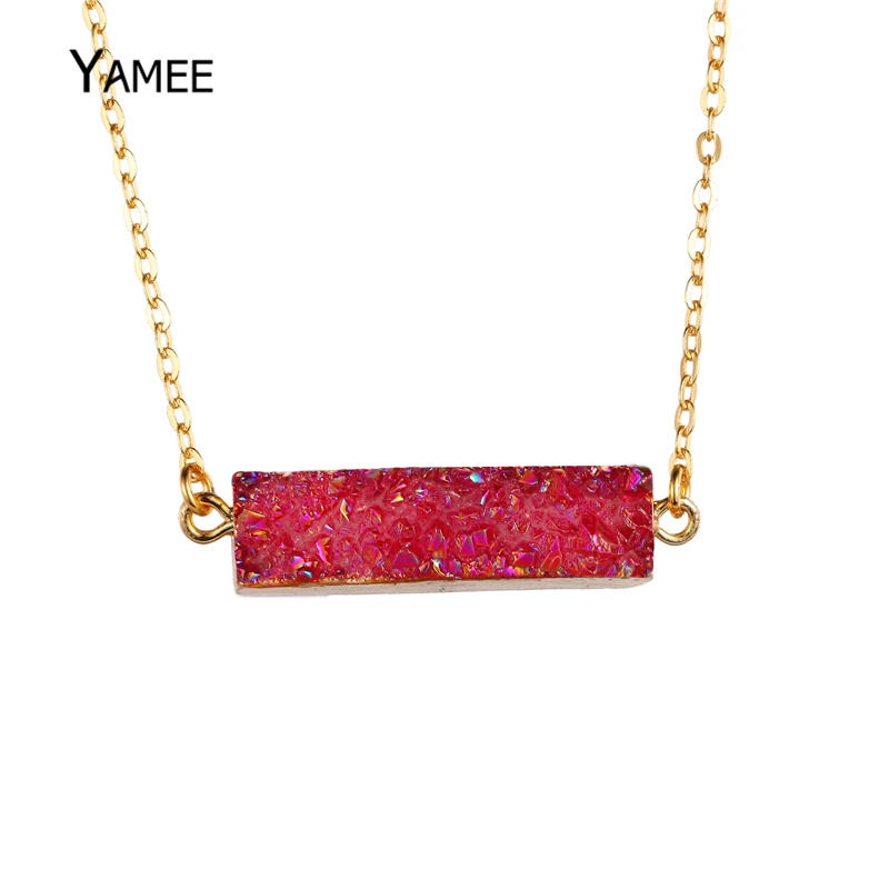 Уникальный Титан кристалл Druzy Агаты Натуральный камень 24 К золото Цвета