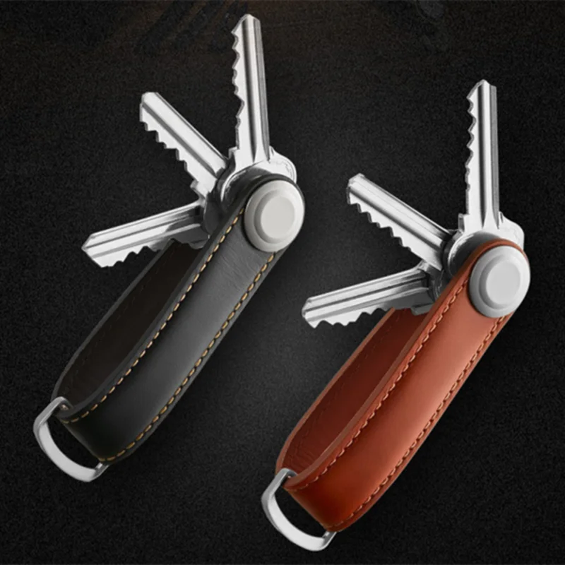 Креативный органайзер для ключей умный кожаный кошелек EDC Gear брелок карманное