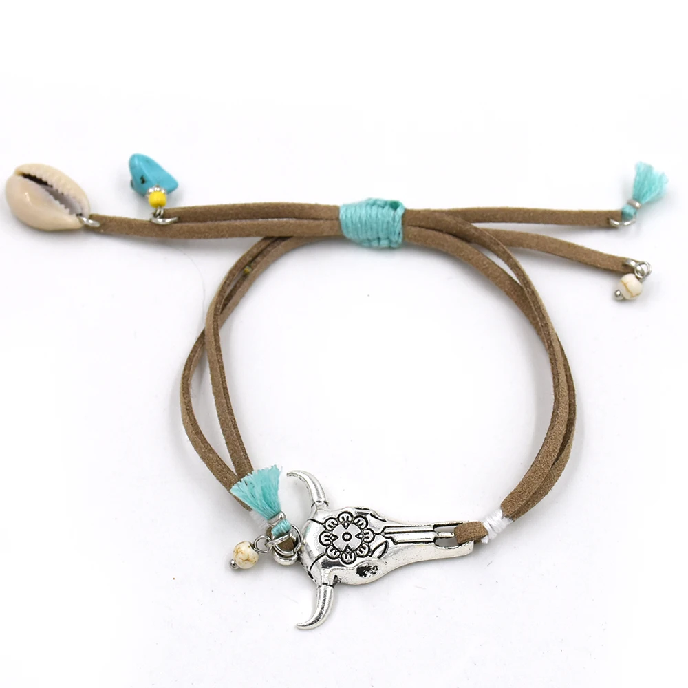 Новый богемский Шикарный Браслет Бохо с бусинами розовый браслет кисточками