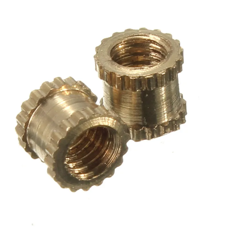 Латунные гайки м3 4 мм метрические резьбовые круглые|threaded nut|brass knurl nuts m3brass |