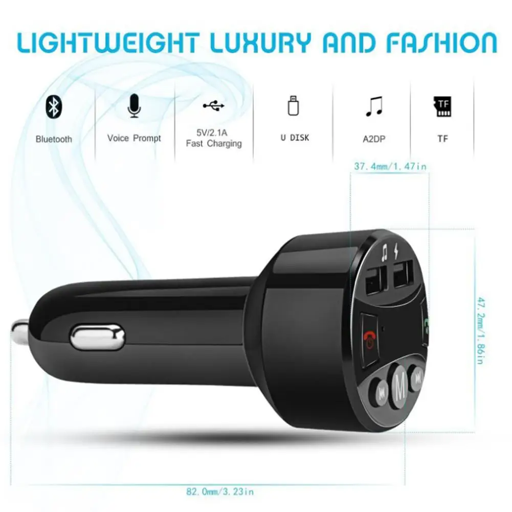 Автомобильное зарядное устройство для автомобиля MP3 Bluetooth Handsfree Dual USB мобильного