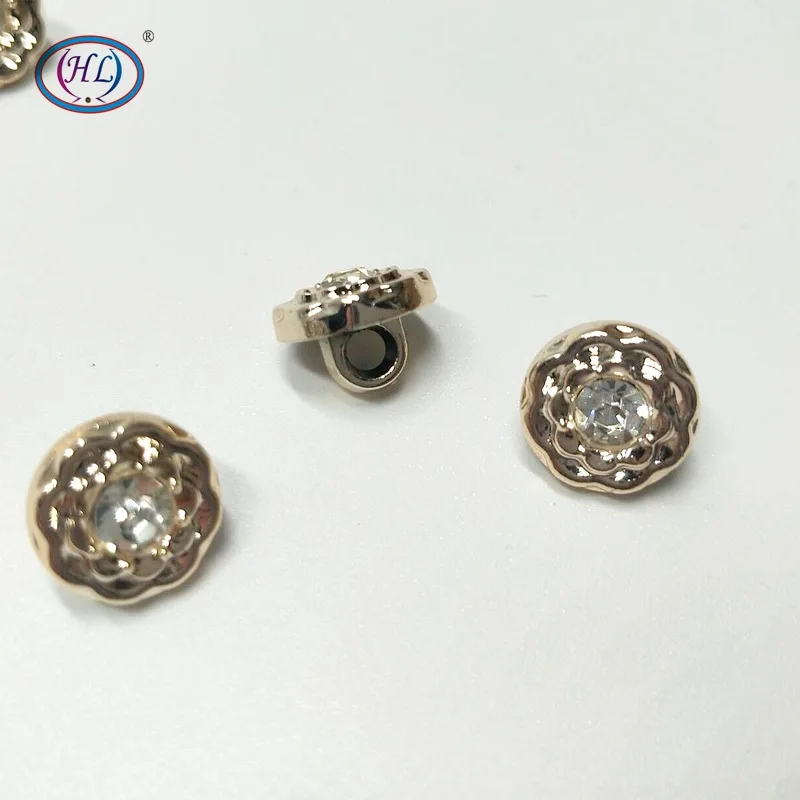 HL 50 шт./лот 11 мм новые пуговки покрытием Стразы хвостовик DIY Одежда Швейные