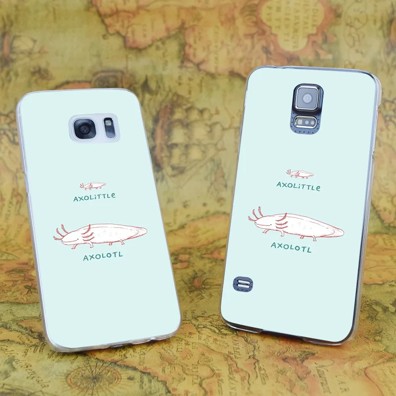 E2237 Axolittle Axolotl прозрачный жесткий PC чехол для samsung Galaxy Note S 3 4 5 6 7 8 9 Mini Edge Plus |