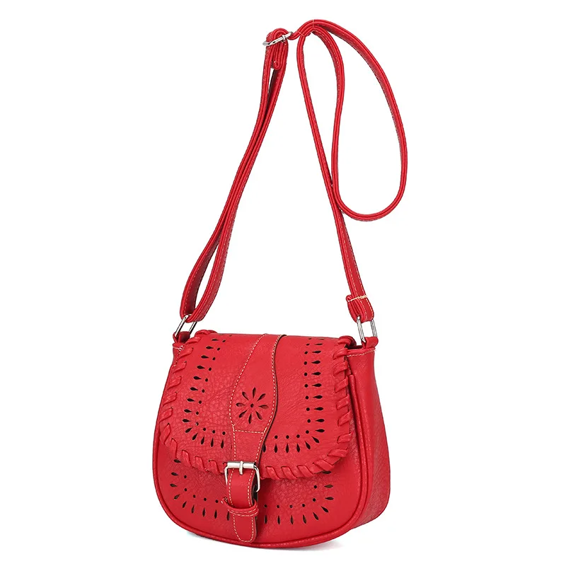 Лидер продаж! Женская модная маленькая сумка-ракушка кожаная ажурная сумка на