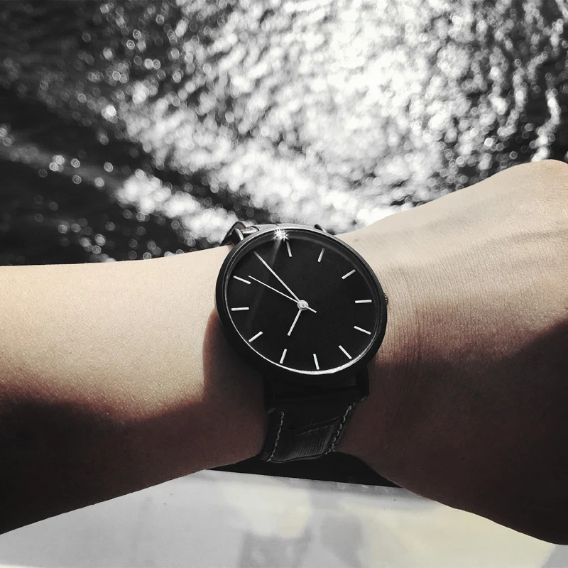 Фото 2021 Enmex стильные крутые мужские наручные часы деловой темперамент Повседневная