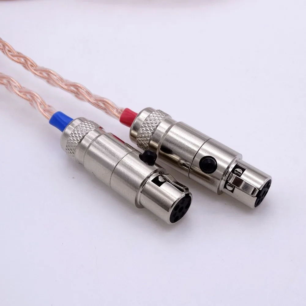 2 5 м 4-контактный сбалансированный DIY Hi-end Hi-Fi 8 ядер 5n Pcocc медный кабель для