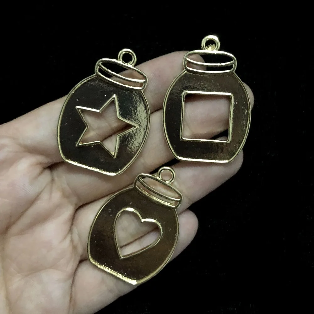 5 шт. кавайная подвеска в виде бутылки с рамкой из УФ смолы сделай сам открытые