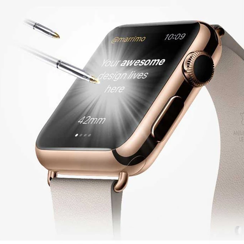3D полное покрытие 9H защитная пленка из закаленного стекла для iwatch Apple Watch Series 1 2 3 38