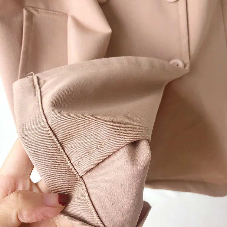 WLG/2019 г. весенний Тренч для мальчиков и девочек детское двубортное длинное пальто