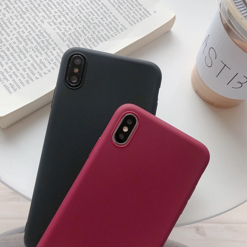 For Apple iPhone 6 6G 6s 7 8 Plus 7Plus Phone Case matte candy soft TPU cover shell 13 12 Mini 11 Pro XS Max X XR | Мобильные