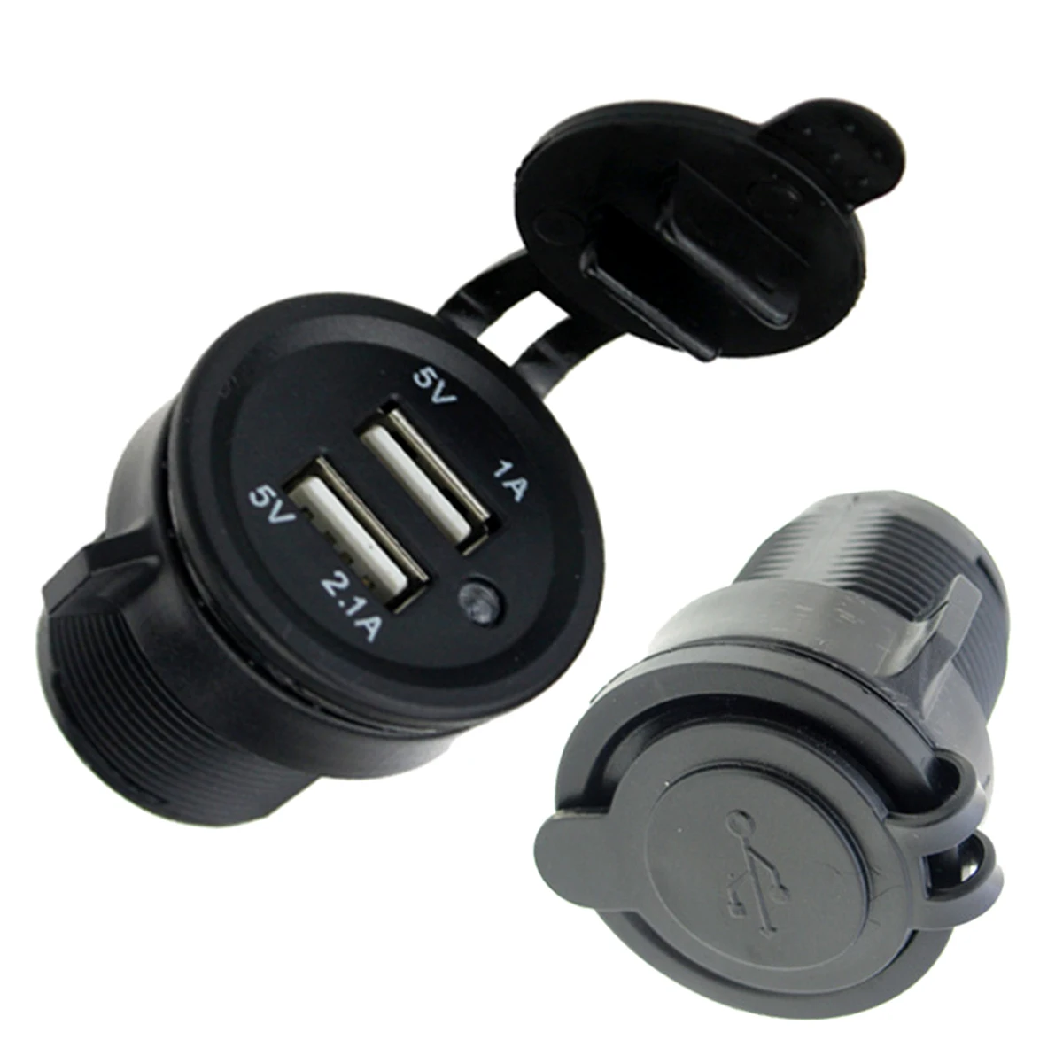 12V-24V Синий светодиодный индикатор двойной USB порт зарядное устройство розетка