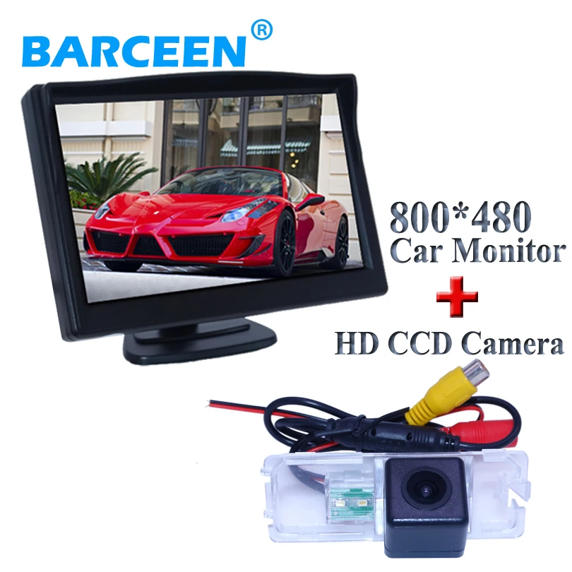 

5" lcd screen car display monitor with 170 wide view angel car rear reversing camera for VW MAGOTAN 2008~2010 / POLO Hatchback