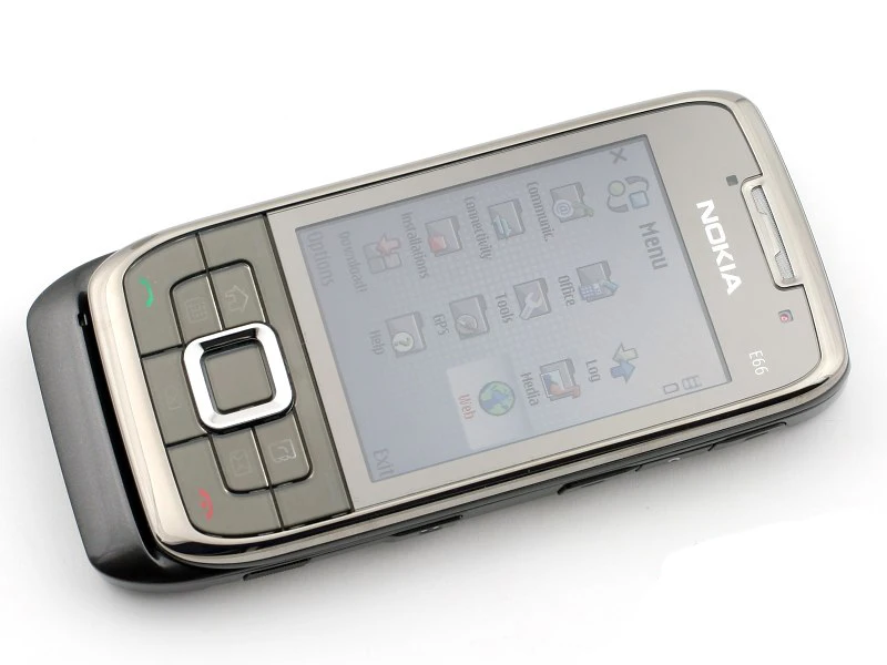 Отремонтированный E66 разблокированный телефон Nokia E66 GSM WCDMA wifi Bluetooth 3.15MP камера сотовые телефоны