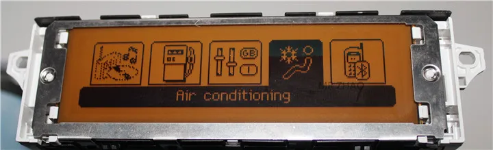 Автомобильный экран с поддержкой USB двухзонный Air AC Bluetooth дисплей желтый монитор 12