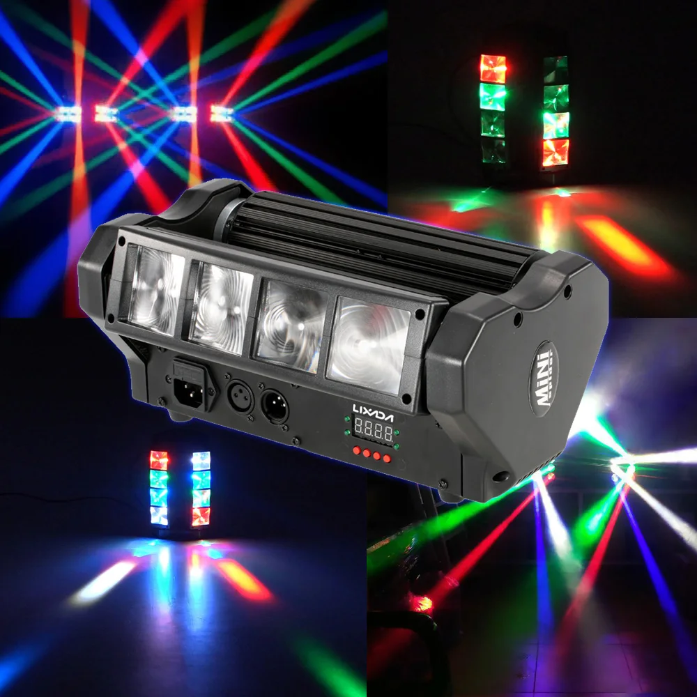 Lixada RGBW вечерние светильник DMX512 звуковой активации автоматического запуска