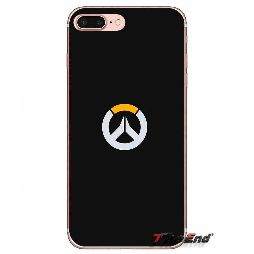 OW логотип Overwatch игра для iPhone X 4 4S 5 5S 5C SE 6 6S 7 8 Plus Samsung Galaxy J1 J3 J5 J7 A3 A5 2016 2017 силиконовый