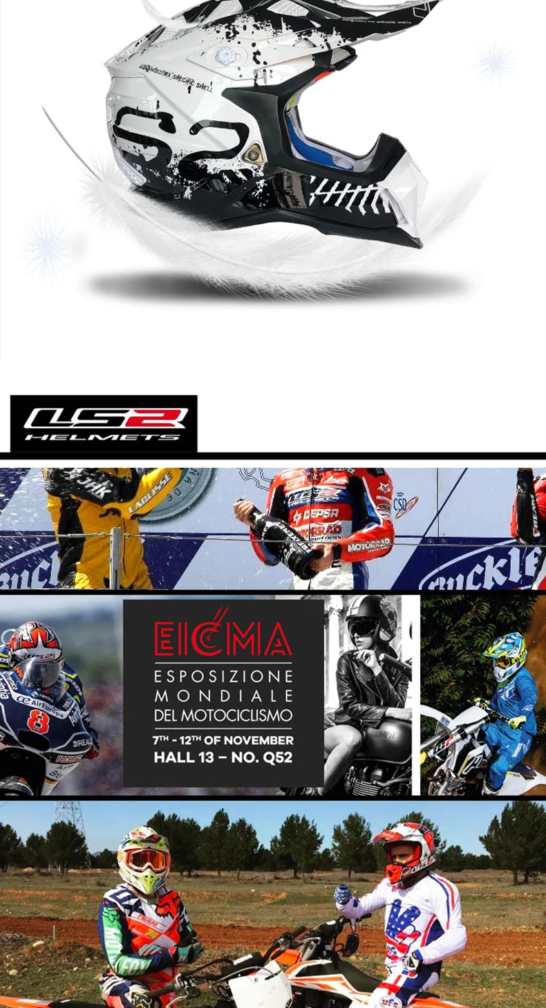 LS2 MX470 внедорожных шлем ATV Байк Гонки Каско capacete Мотокросс Спорт LS2 лицо, занимающееся подрывной деятельностью кПа мотоциклетные шлемы