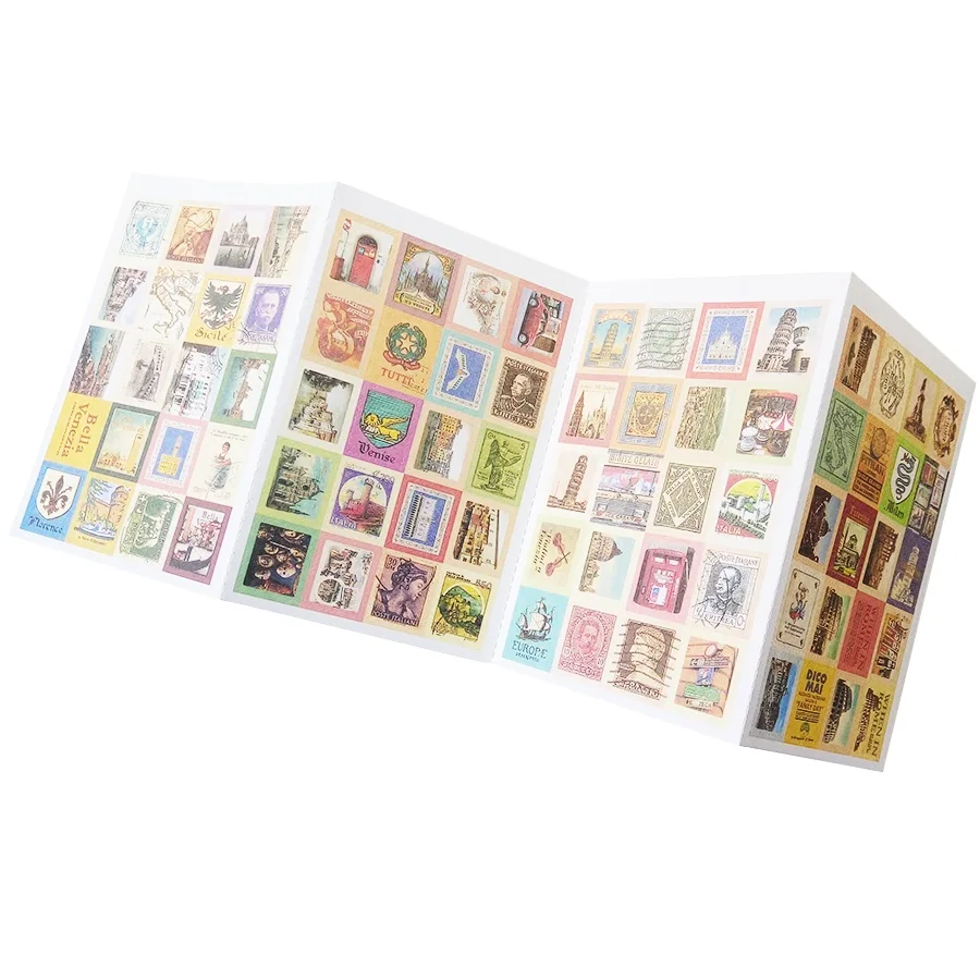 

4 Sheets/lot Vintage Alice British Memory paper Sticker Love In Paris Little Prince Sixty Percent Off Sticker Notebook Scrapbook