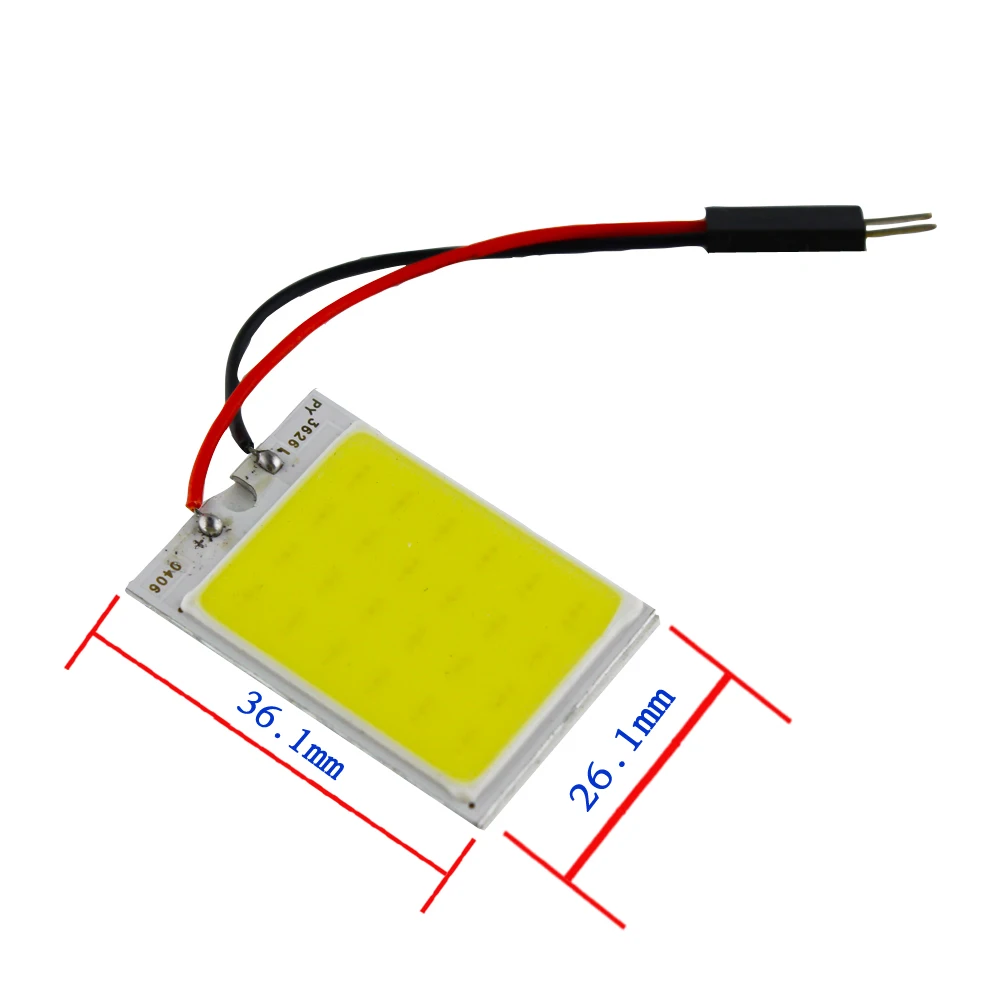 4 шт. дневные ходовые огни 12V Белый 24 SMD COB светодиодный автомобиль T10 + Festoon Авто