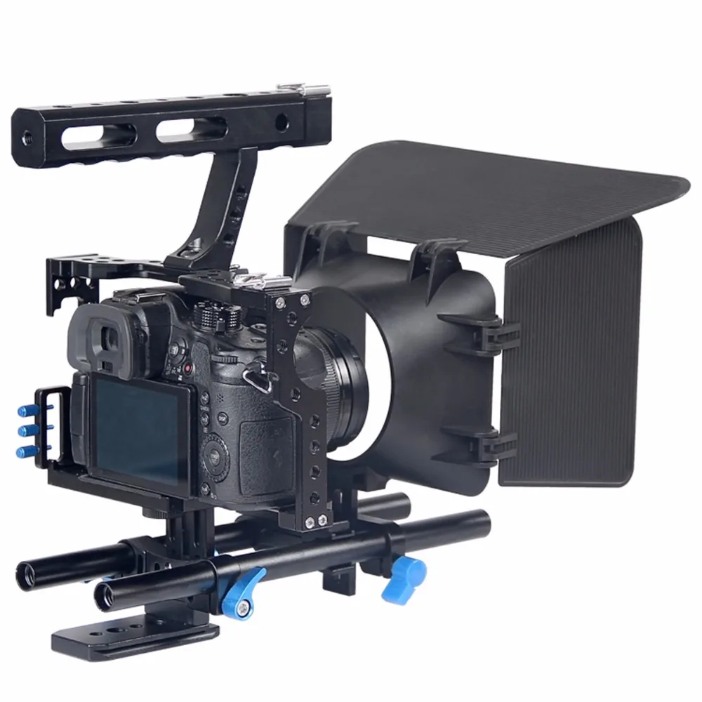 Комплект стабилизатора для видеокамеры DSLR 15 мм стержень клетка камеры + рукоятка