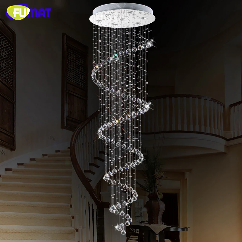 Современные потолочные светильники FUMAT K9 светодиодные спиральные для гостиной