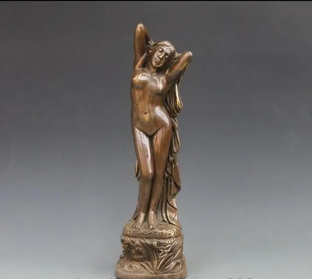 Бронзовая медная красивая художественная скульптура Белль в западном стиле 17