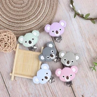 tyry hu 10pc pacifier clip soother teething koala accessories clip nipple clasps toy diy bead tool newborn infant pacifier chain