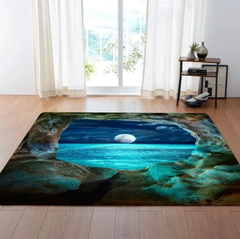 

8 Styles 3D Printed Moon Night Area Rugs for Living Room Bedroom Anti-slip Sofa Chair Floor Mat Fashion Kitchen Carpet Yoga Mat