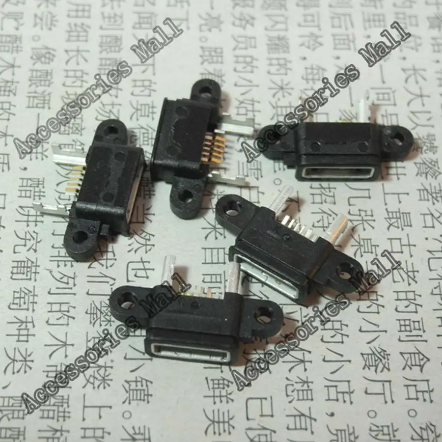 2 100x Черный Micro USB разъем для XIAOMI 4 M4 Jack DC зарядки|charging socket|jack dcusb micro connector |