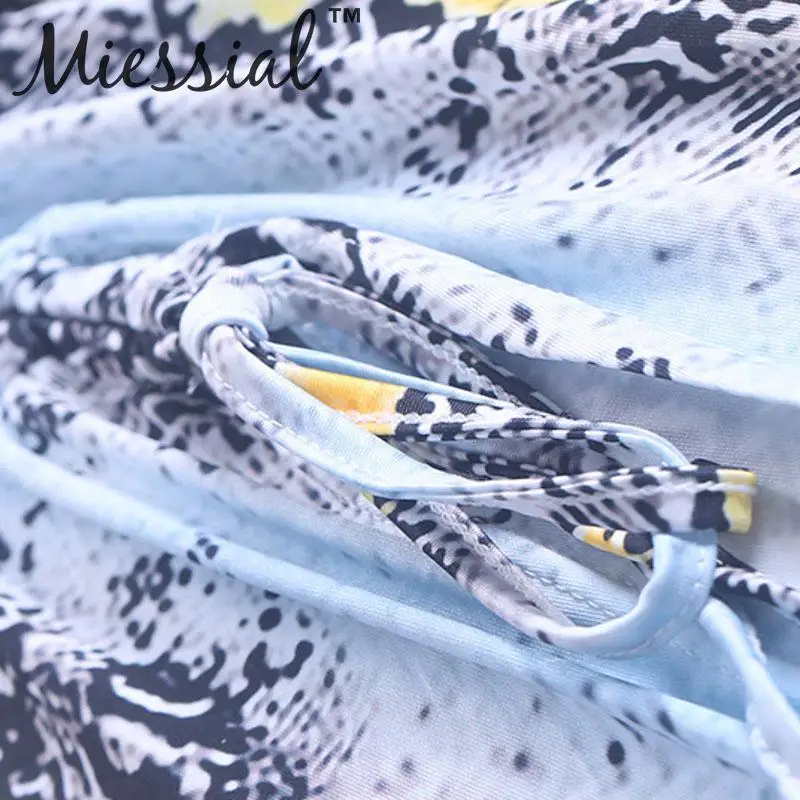 Женское платье без рукавов Miessial осенне-зимнее облегающее платье-макси с принтом