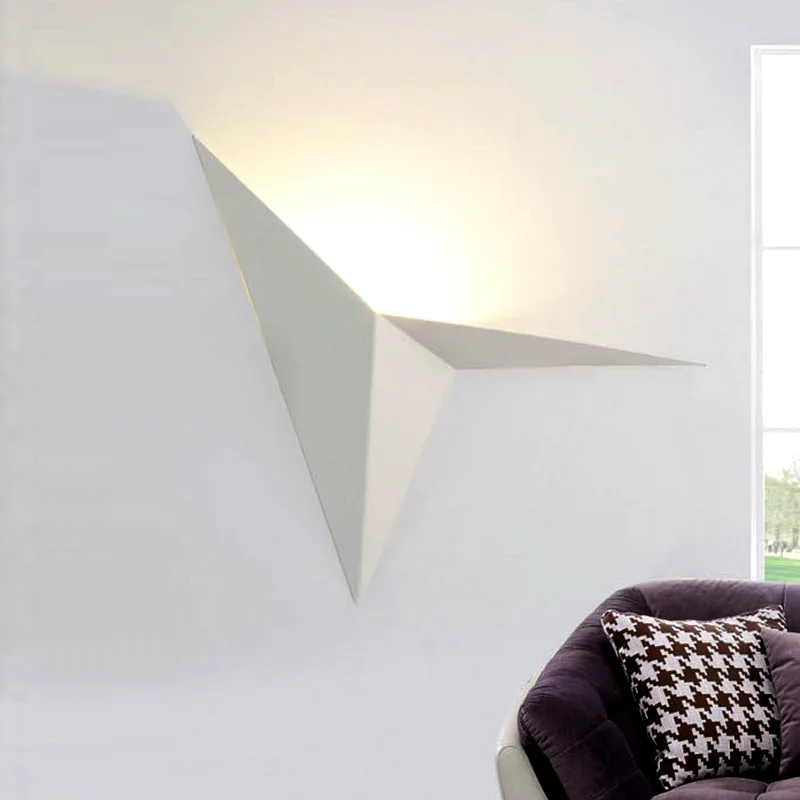 3W Led triangle wall lamp Nordic minimalist hotel aisle bedroom bedside background light AC85-265V | Освещение