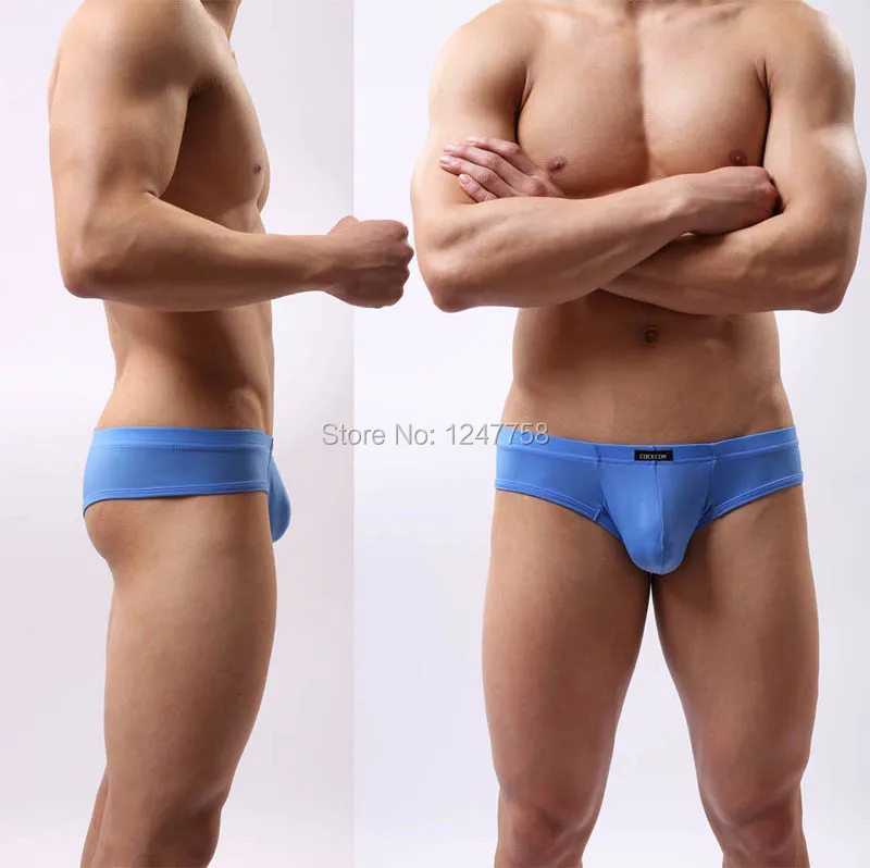 3 шт./лот сексуальные мужские Супер Гладкие и тонкие шелковистые мягкие боксеры