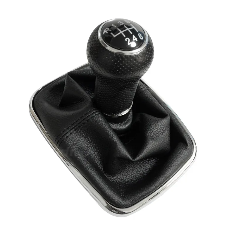 Silver 6 Speed 5, 6 скоростная рукоятка для рычага переключения передач, рычаг переключения передач, гетры, крышка для Volkswagen 1999-2005 Golf 4 IV MK4 R32 Bora MT GTI Jetta - Название цвета: Silver 6 Speed