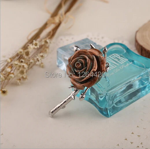 12 шт./лот брошь из розового золота в форме цветка фильма Броши сплава для женщин и