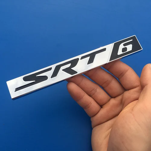 1 шт. 3D металлический SRT6 SXT6 SRT8 SXT8 Задняя эмблема на багажник наклейки для автомобиля Наклейка для DODGE JEEP - Название цвета: style 3