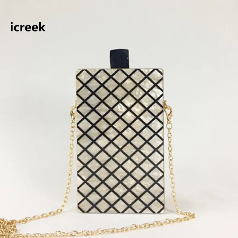 

Brand designer cross body chains bag luxury women bridal wedding fashion evening bag fashion acrylic clutch casual shoulder bags