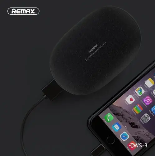 Remax TWS-3 Wireless Headset Bluetooth Earpieces Earbuds Twins Earphone with Charging Box Earphones 2000mAh Power Bank for Phone |