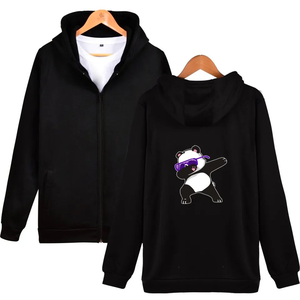 

LUCKYFRIDAYF Funny Aminal Horse Zipper Hoodies Men/Men Kawaii Cartoon Print Dog Harajuku Hoodies Men Winter Clothes Zipper