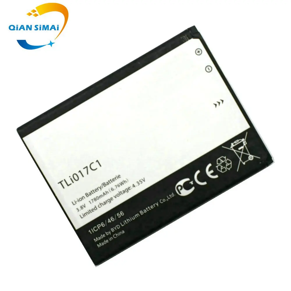 Сменный аккумулятор QiAN SiMAi TLI017C1 для мобильного телефона Alcatel One Touch PIXI 3 4 5 дюйма 5019D