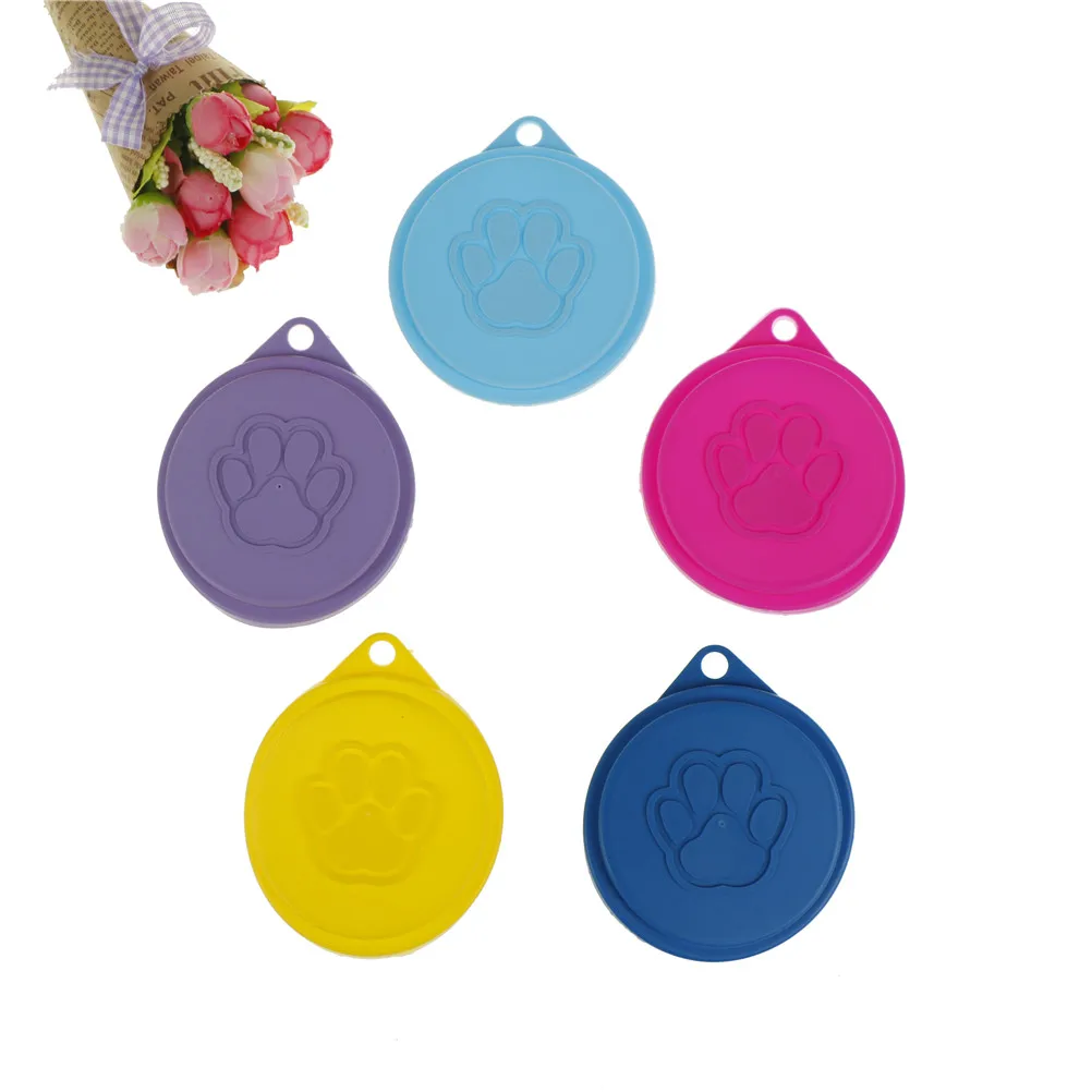 1 шт. Новый многоразовый силиконовый контейнер для собак и кошек жестяной