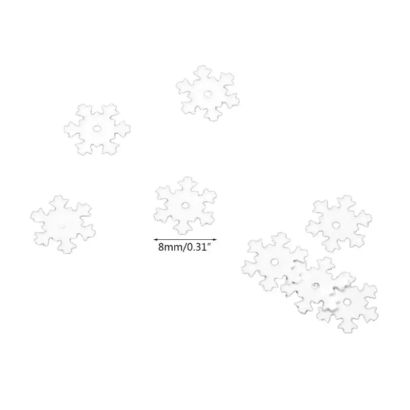 5g 8mm/0.31in Snowflakes Slices Material Epoxy Resin UV Glue Crafts Manual Jewelry Pendant DIY Slime Art Craft Tool Homemade Jew | Дом и сад