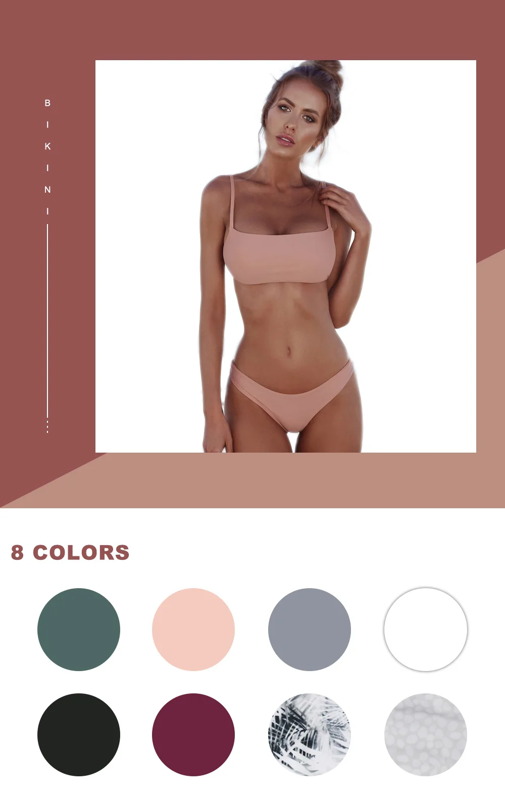 UG Sexy backless micro Thong Bikini Set Swimwear Women Swimsuits Bathing Suit Biquini traje de bano tankini