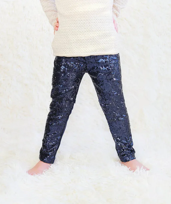 Штаны с блестками для девочек розовые блестящие штаны золотыми леггинсы золотые